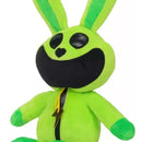 1 Pieza De Peluche De Animal Pequeño Sonriente, Conejo Verde Color Hoppy Hopscotch