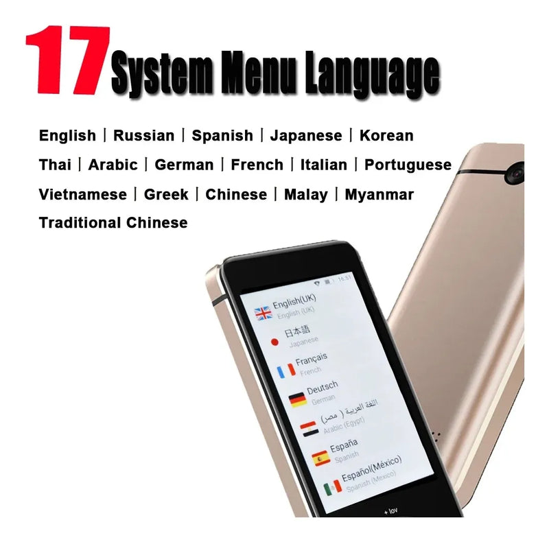 Traductor De Voz Instantáneo Sin Internet + 100 Idiomas Full Dorado Oscuro