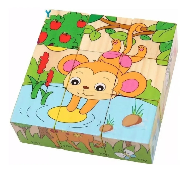 Rompecabezas 6 En 1 Juguete Didáctico Cubos Juego Educativo