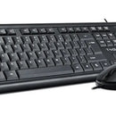 Combo Kit Teclado Mouse Español Cable Usb Certify V4 Mouse Negro Teclado Negro