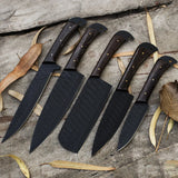 Lh Limassol Juego De Cuchillos De Chef Forjados A Mano Con K