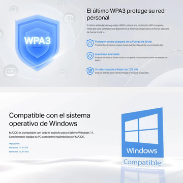 Adaptador De Red Pcie Wifi Bluetooth Ac1200, Mercusys Ma30e