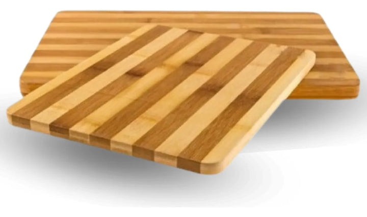 Tabla De Bambú Original Para Servir Carne Asados Cortar Liso Beige