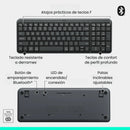 Combo Bluetooth Logitech Mk250, Teclado Y Mouse Compactos Mouse Negro Teclado Negro