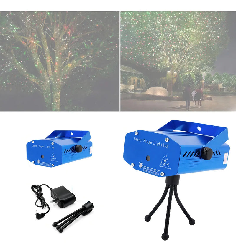 Foco Reflector Con Diseño Navideño, Proyector Navideño, Luz Audífonos