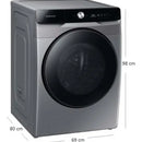 Lavadora Secadora Samsung 22 Kg Car Frontal Gris-wd22t6500gp Plateado
