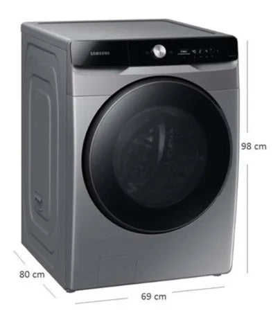 Lavadora Secadora Samsung 22 Kg Car Frontal Gris-wd22t6500gp Plateado