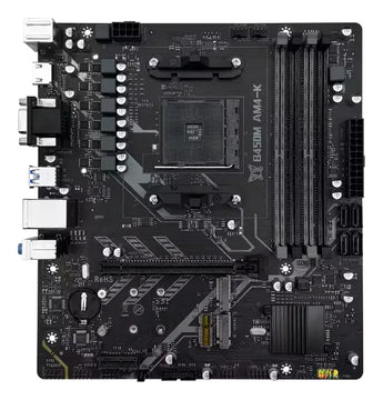 Motherboard Board B450 Am4 Placa Base B450 Amd Ryzen Negro