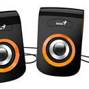 Parlantes Genius Sp-q180 Naranja Usb Jack 3.5mm Audio 6w