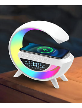 Parlante BT 3401 portátil con bluetooth blanca