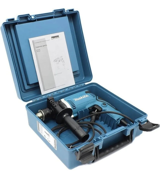 Taladro Percutor 1/2 PuLG 860w Estuche Makita Hp1630k Color Turquesa