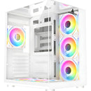 Chasis Gamer Iceberg Crystal Cube S Black 6 Fans Argb Blanco