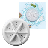 Mini Lavadora Portátil Giratoria Turbina Ultrasónica Viaje C Blanco