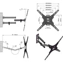 Soporte De Pared Movible Para Tv De 32 A 55 Pulgadas AN400 Negro KVHB