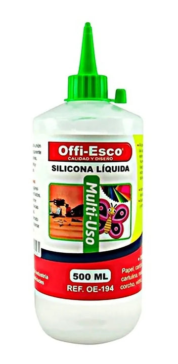 Silicona Liquida Pegante Oe-194 Offi- Esco Multi Uso 500 Ml