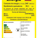 Estufa Sobremesa En Acero Inoxidable Gas Natural 4916 Gris