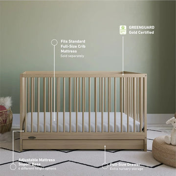 Cuna Graco Teddi 5-en-1, Ultra Versátil Y Segura
