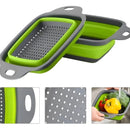 Set 2 Escurridor Colador Plegable Frutas Verduras Libre Bpa