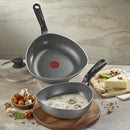 Wok Imusa 30cm Tapa Vidrio Talent Color Gris