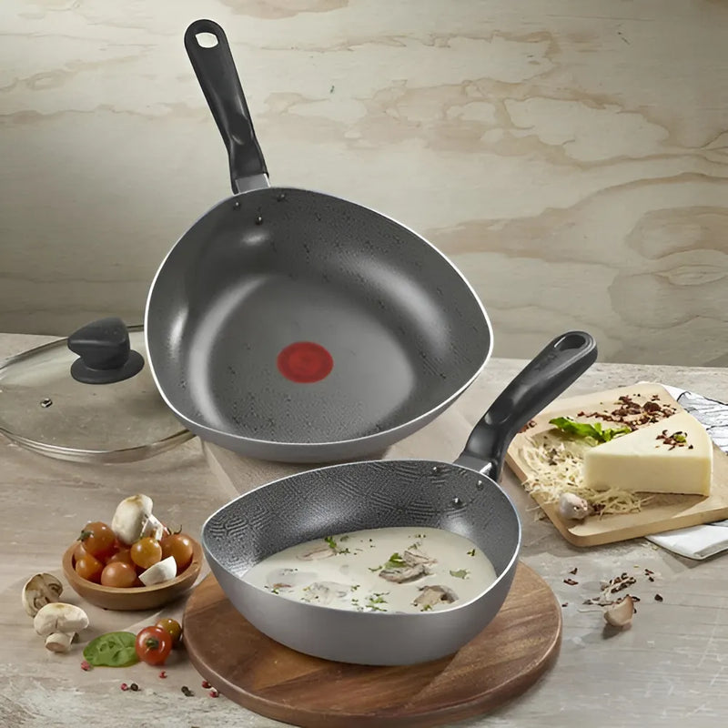 Wok Imusa 30cm Tapa Vidrio Talent Color Gris