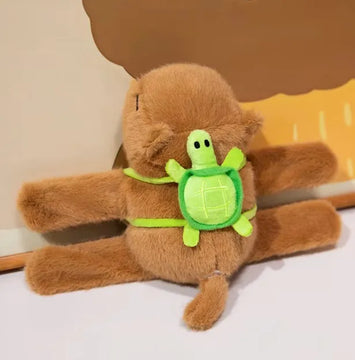 Peluche Pulsera Capibara 16cm Muñeco Juguete Brazalete Color Café