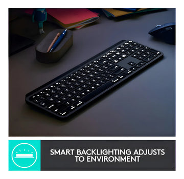 Teclado Logitech Mx Keys Inalambrico Iluminado Para Mac Color Del Teclado Gris Oscuro Idioma Inglés Us