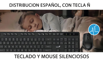 Combo Teclado + Mouse Inalambrico Genius Km-8206s Negro