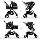 Coche Bebe Moisés Happy Baby Fj Color Negro