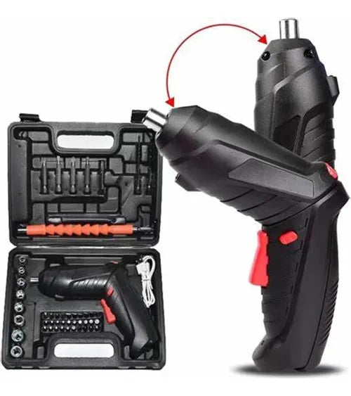 Destornillador Inalambrico Electrico 47 En 1 Recargable - Negro - 50