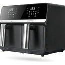 Freidora De Aire Nobelsound Air Fryer Doble Bandeja Con Accesorios Y Moldes 9 Litros