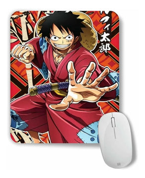 Pad Mouse One Piece Monkey D Luffy Anime Manga Negro