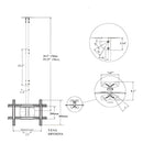 Soporte De Techo Para Tv T560-15 32 A 70 Pulgadas Ajustable Color Negro
