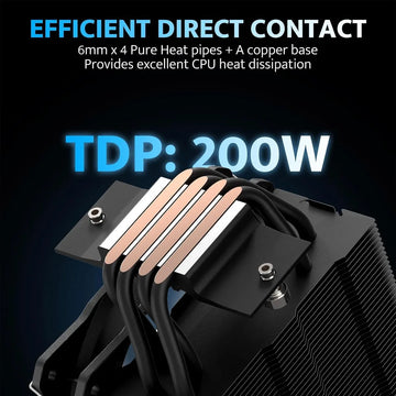 Cooler Para Cpu Darkflash Z4pro 120mm Argb, Tdp 200w