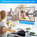 Fopnew® X-400 Soporte De Pantalla Pared Tv 15 A 55 Pulgadas 30kg Universal Inclinable Y Ajustable Color Negro