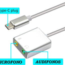 Tarjeta De Sonido Tipo C - Plug Microfono- Plug Audifonos