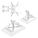 Soporte Tv Pared 55 Pulgadas Soporte Monitor Negro