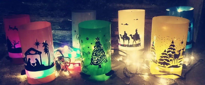 Luz Led Navidad + Faroles Navideños