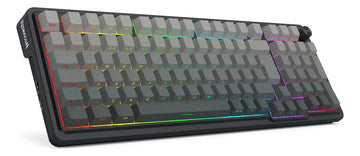 Teclado Redragon Eisa Max K686sp-rgb-max Gris Inalambrico Idioma Español Latinoamérica