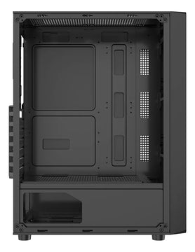 Gabinete Gamer Iceberg Flow C Dark Edition 6 Fans No Led Color Negro