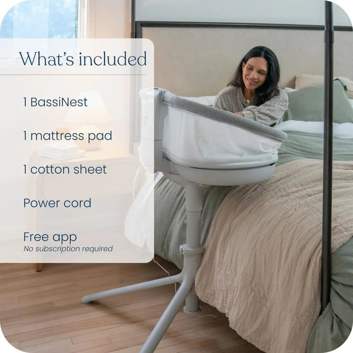Cuna Smart Bassinest 3.0 Ultra Silenciosa Y Conectada