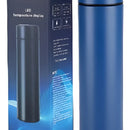 Termo Botella Digital Acero Inoxidable 500ml Con Termómetro Color Azul