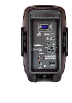 Cabina Recargable Américan Sound 10 Pulgadas Base+microfono Negro