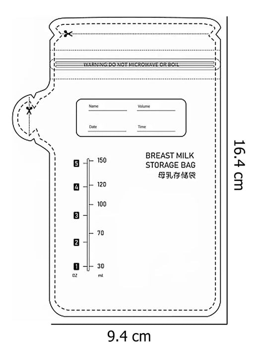 Bolsas Para Almacenar Leche Materna Kit De 30pzas 150ml