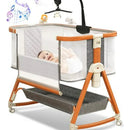 Cuna Colecho Con Juguete Musical, Altura Ajustable Y Almacen