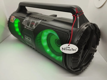Parlante Bluetooth Portatil 50w Rms Usb Mp3 Radio Karaoke Negro