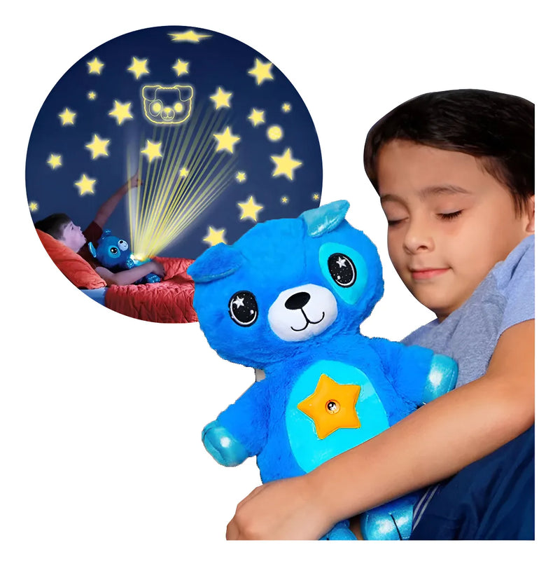 Muñeco Peluche Star Belly Musical Proyector Luz Nocturna