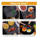 Sarten Antiadherente 3 Puestos Cocina Huevos Arepas Gris