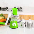 Espiralizador Y Rallador Con 4 Cuchillas De Acero Verde