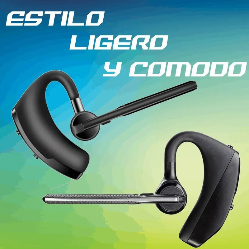 Manos Libres V8 Audífonos Especiales Conductor Carro Y Moto Negro