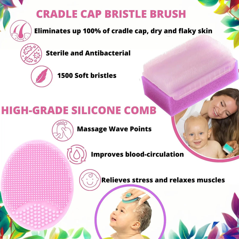 Cepillo Suave Y Esponja Para Bebes, Cuidado Delicado Desde L